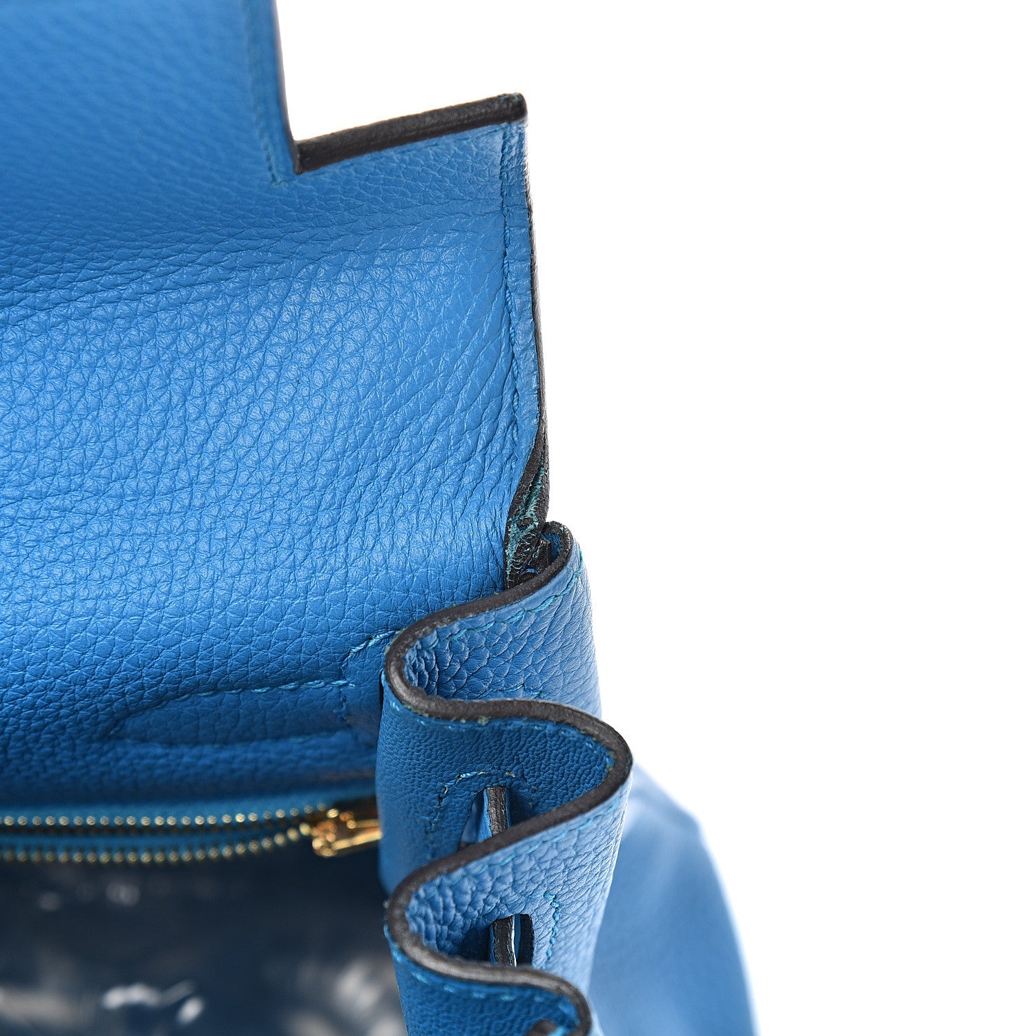 Hermes Togo Kelly Retourne 28 Bleu Zanzibar 10 of 12