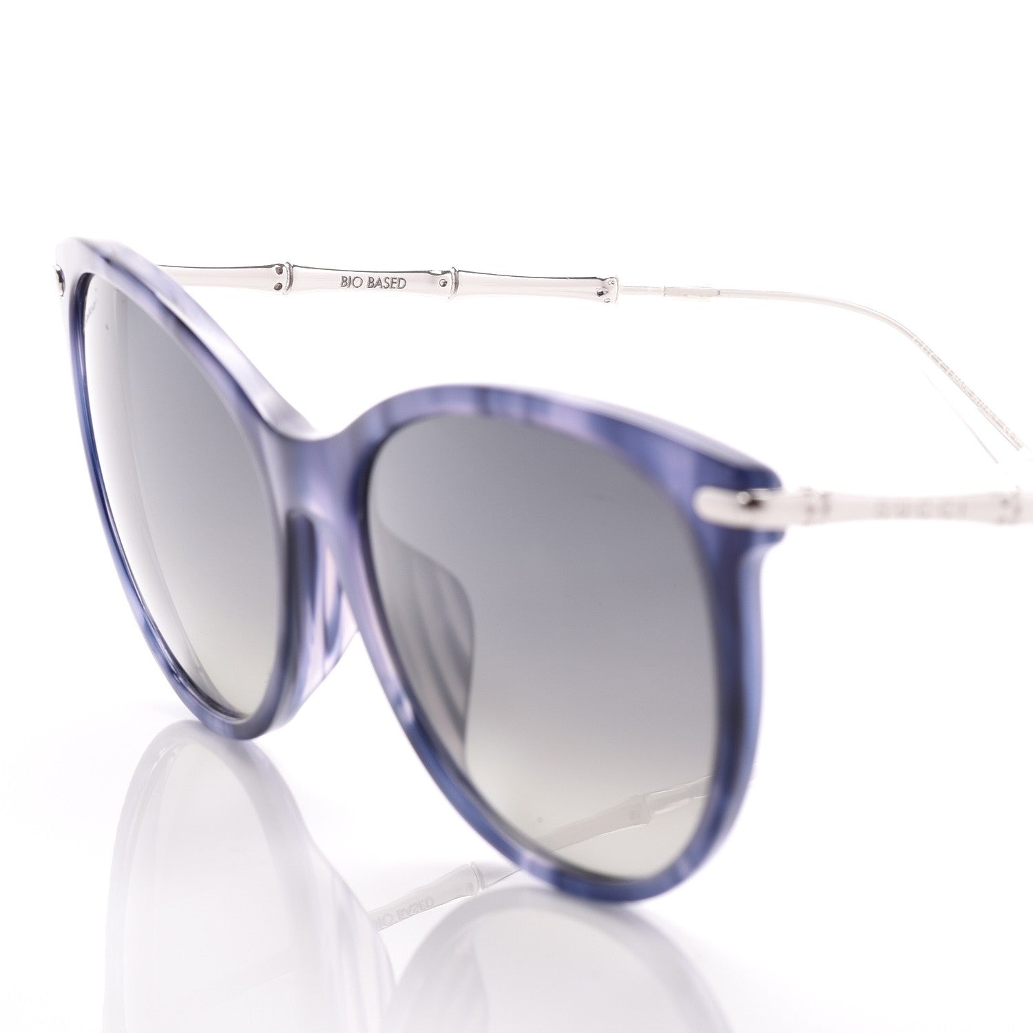 Gucci Bamboo Cat Eye GG 3771/F/S Sunglasses Silver 6 of 7