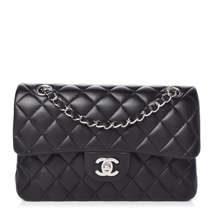Chanel Lambskin Quilted Small Double Flap Black 1 of 10