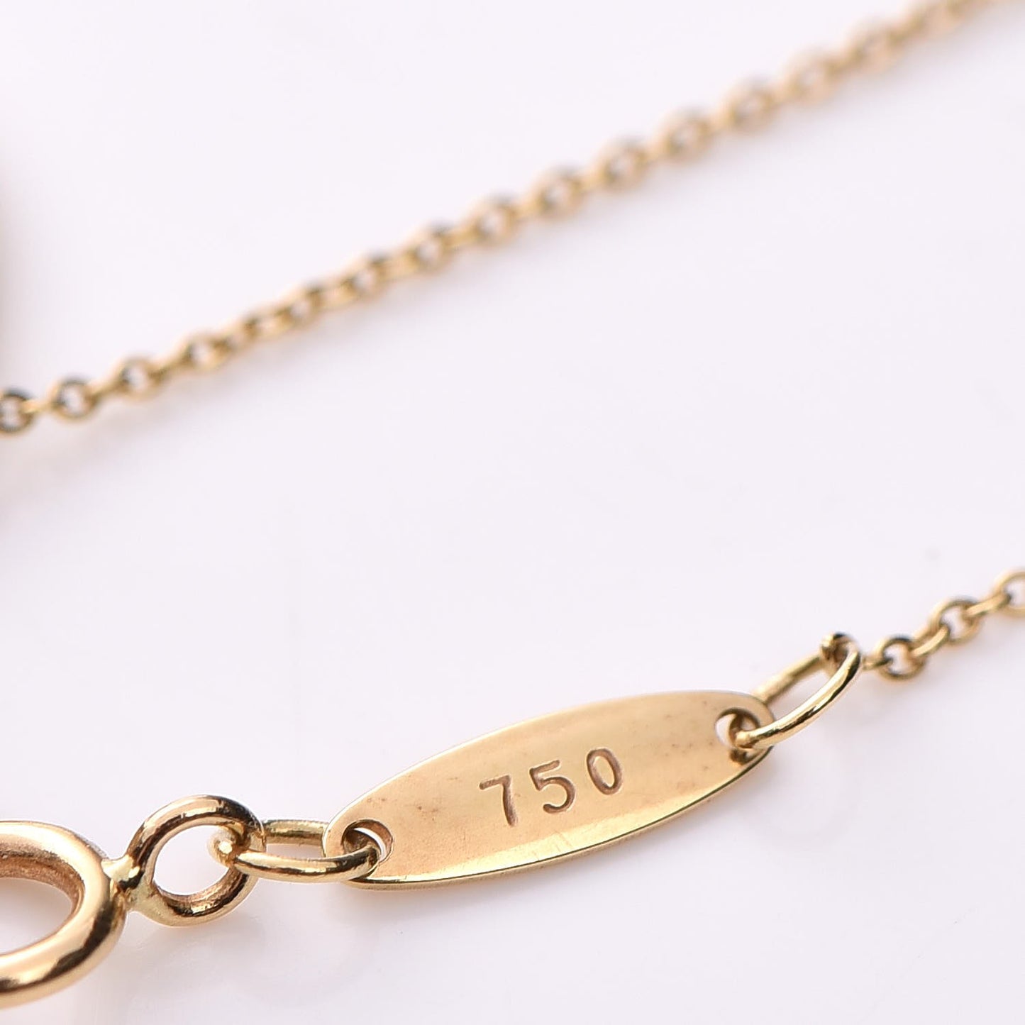 18K Yellow Gold Elsa Peretti Letter L Pendant Necklace