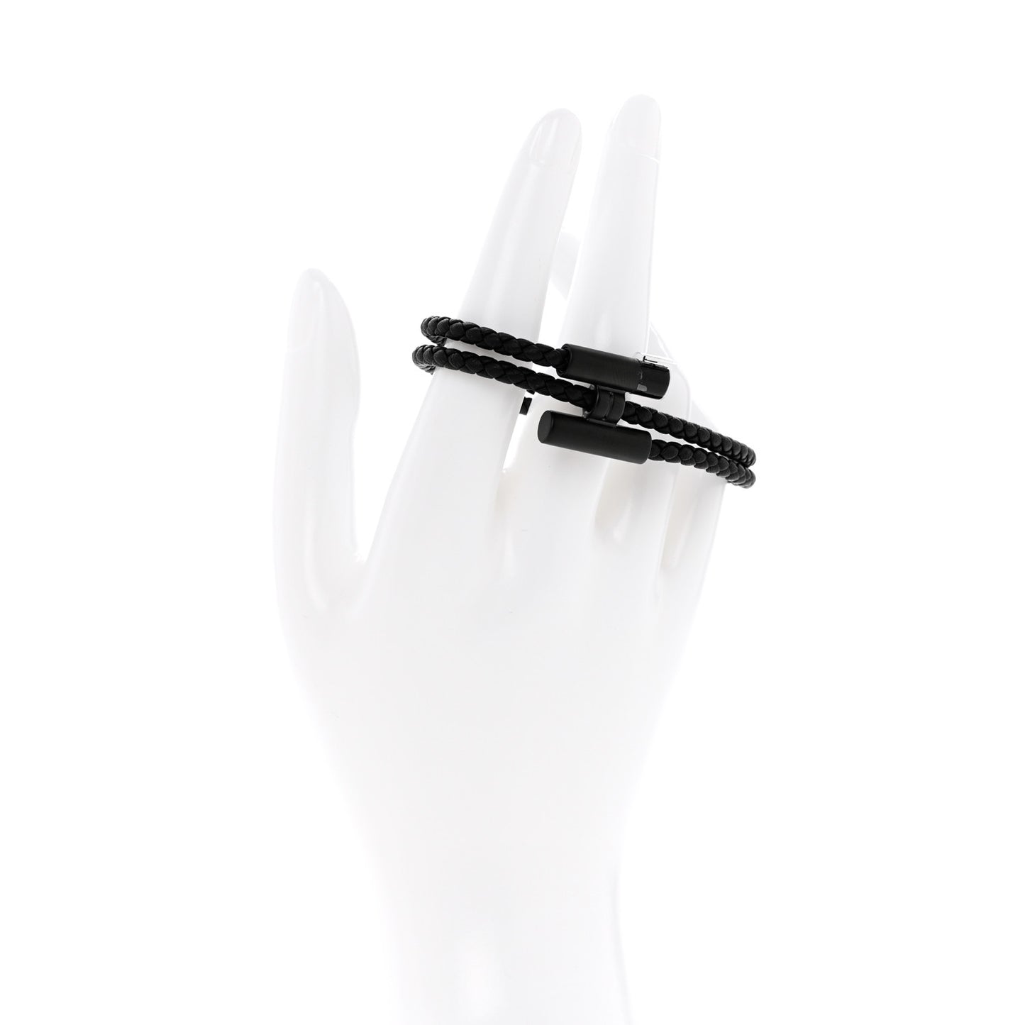 Swift Double Wrap Cord Tournis Tresse Bracelet T4 Black