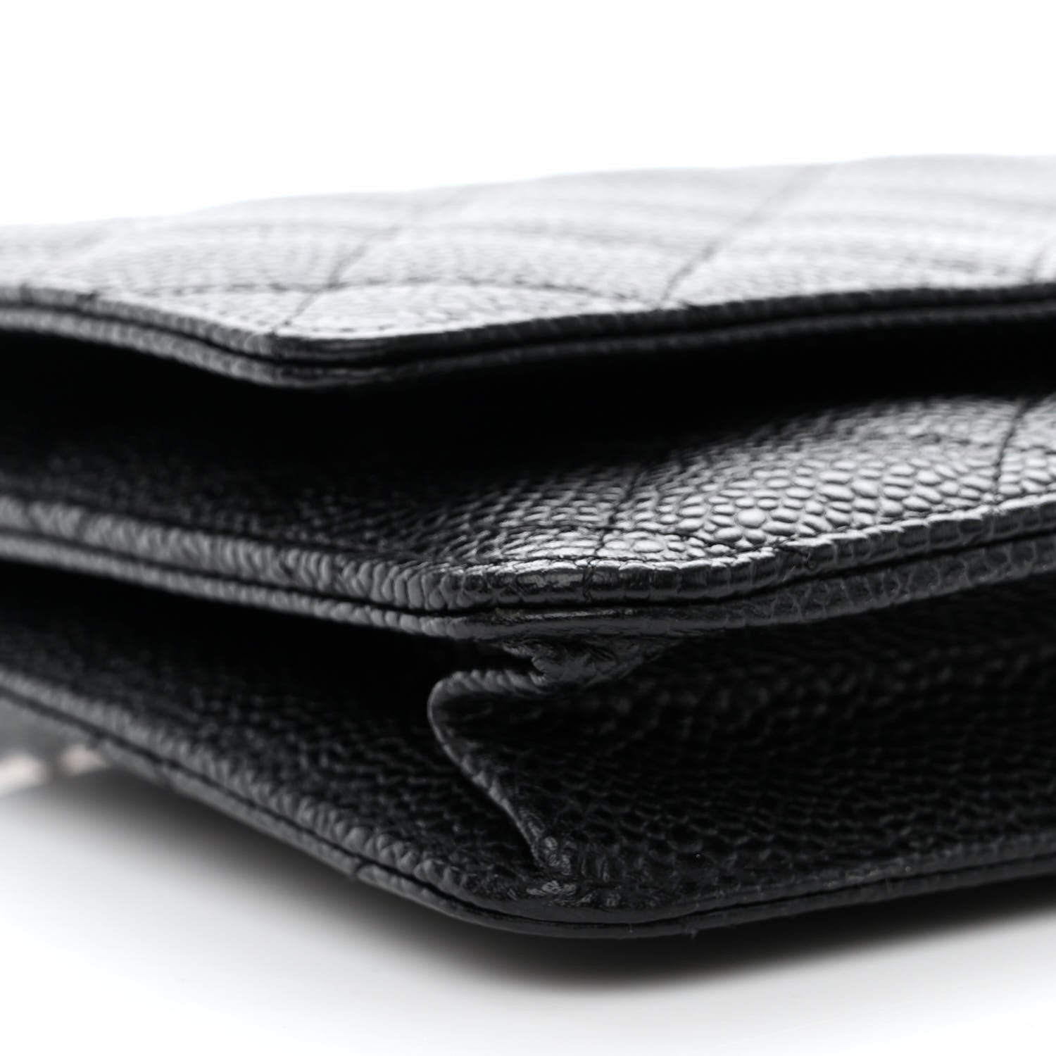 Chanel Caviar Quilted Wallet on Chain WOC Black 10 of 12