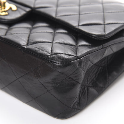 Chanel Lambskin Quilted Medium Double Flap Black 9 of 22