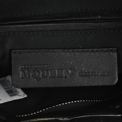 Alexander McQueen Lambskin Lace Up De Manta Clutch Black 6 of 7