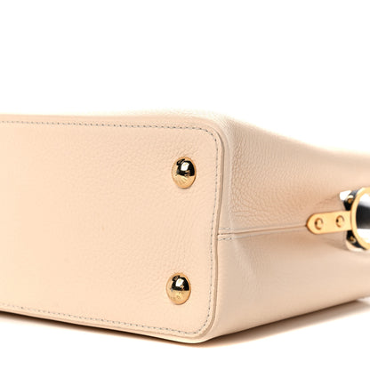 Louis Vuitton Taurillon Capucines PM Creme Black 9 of 10