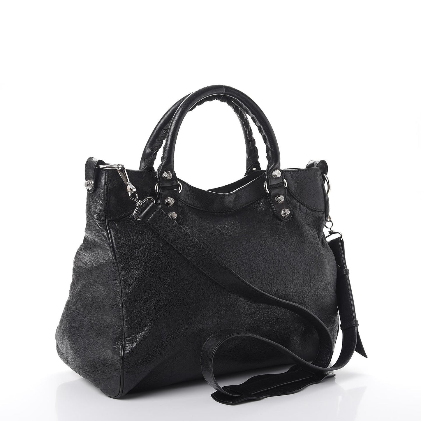 Agneau Giant 12 Silver Hardware Velo Black