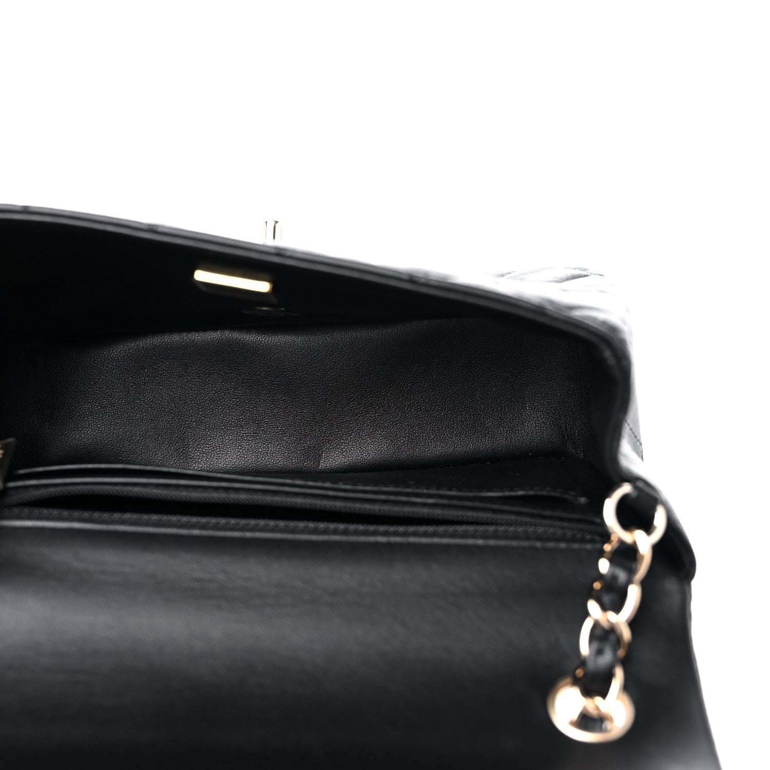 Chanel Lambskin Quilted Mini Rectangular Flap Black 5 of 10