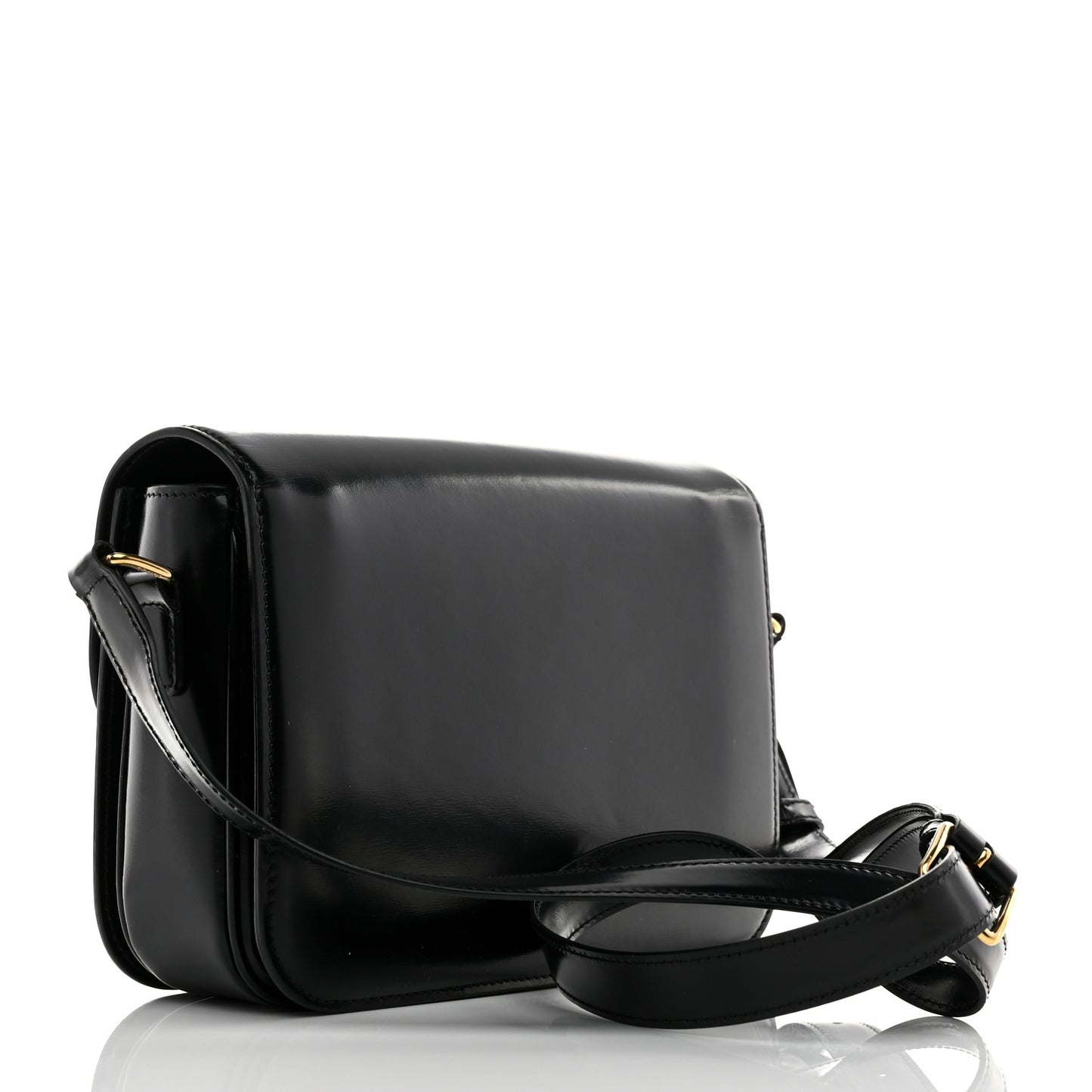 Shiny Calfskin Medium Triomphe Black