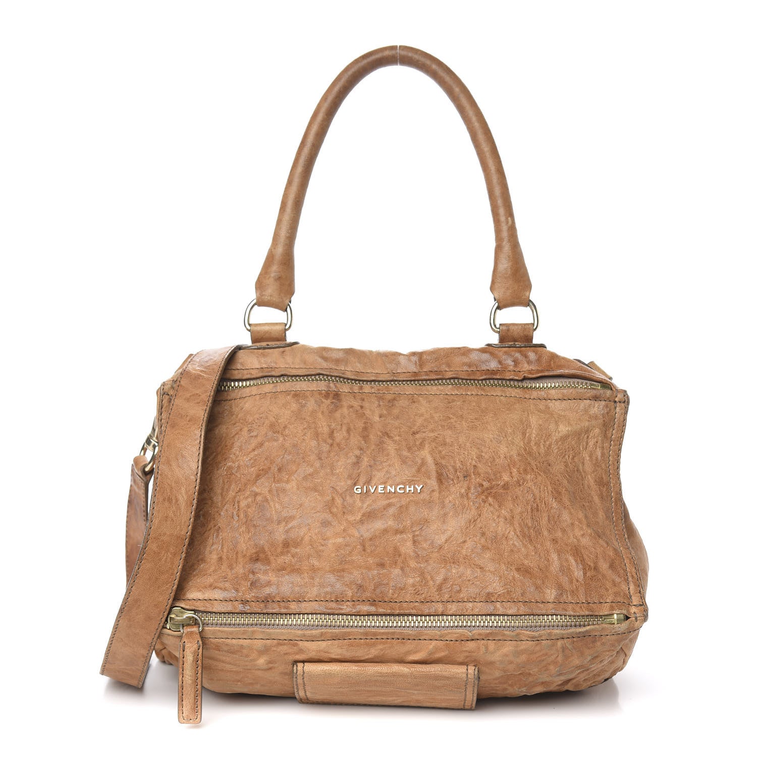 Givenchy Tumbled Sheepskin Medium Pandora Caramel 1 of 26