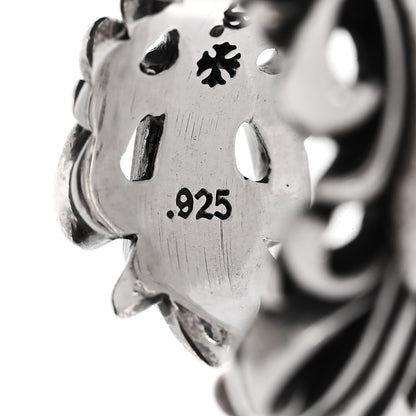 Chrome Hearts Sterling Silver Double Floral Cross Ring 53 6.5 5 of 6