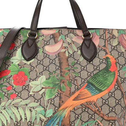 Gucci Soft GG Supreme Monogram Tian Medium Crossbody Tote Beige Multicolor New Acero 8 of 10