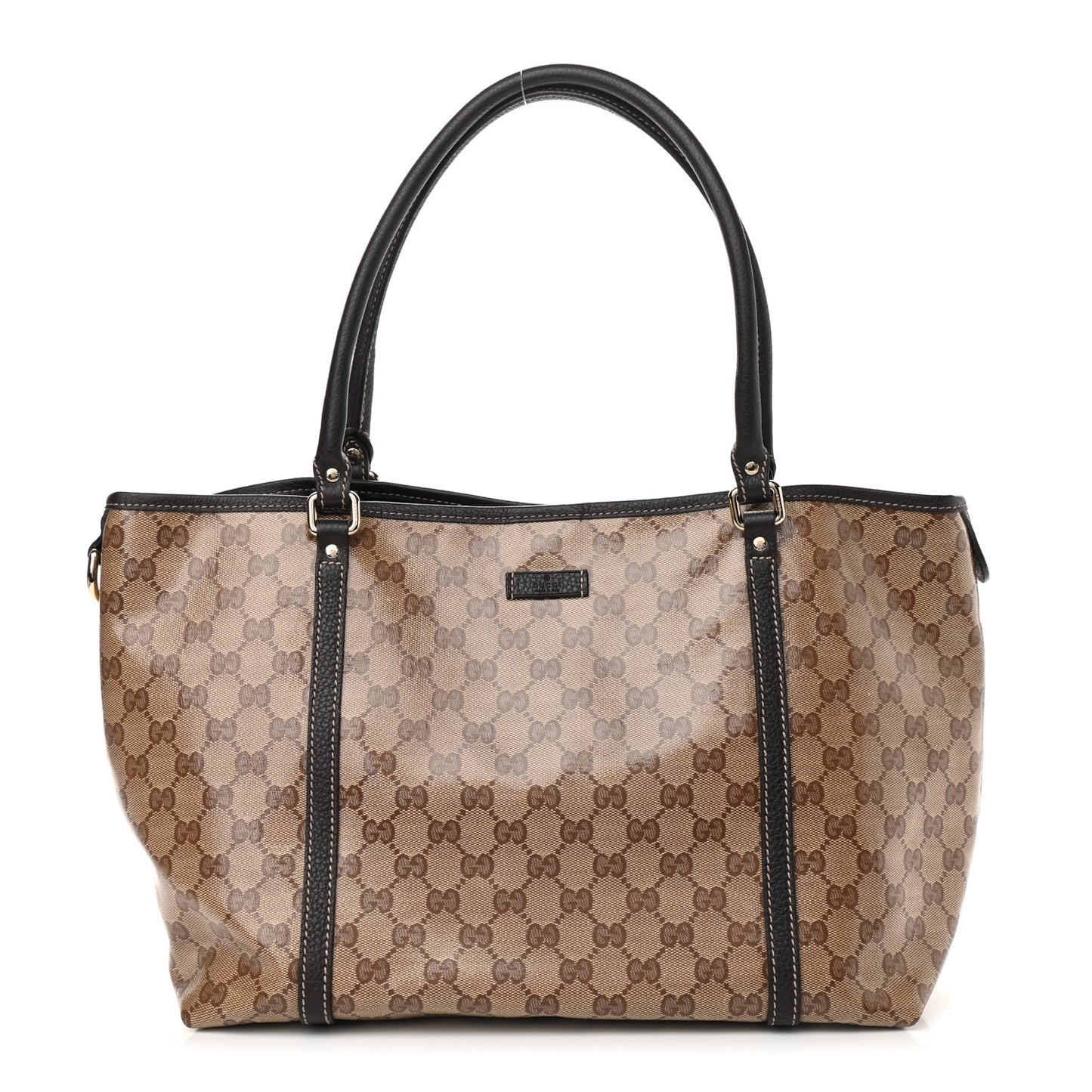 Crystal Monogram Medium Joy Tote Beige Ebony Testa di Moro