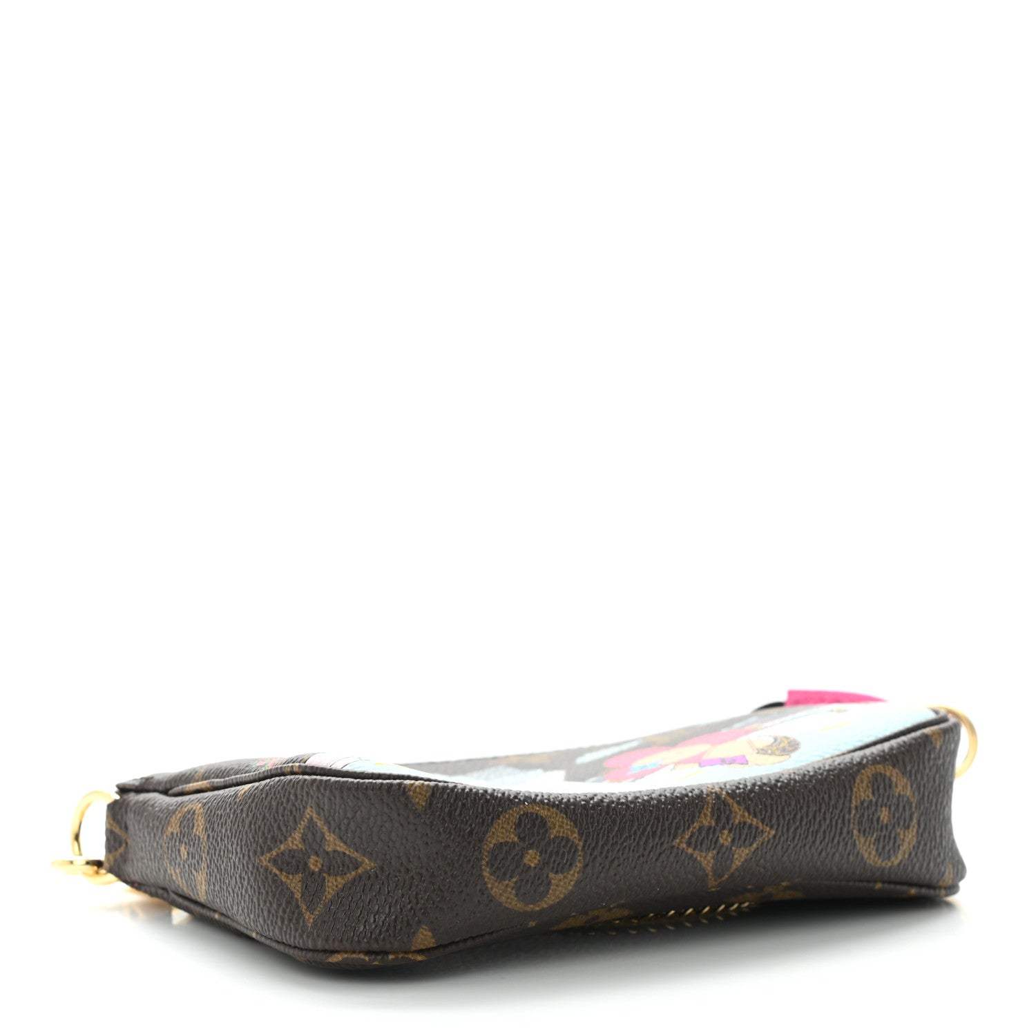 Louis Vuitton Monogram 2022 Christmas Animation Seoul Mini Pochette Accessories Fuchsia 4 of 9