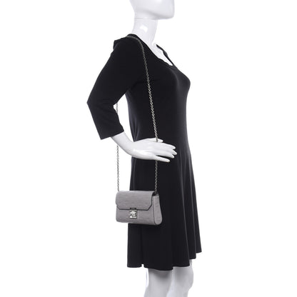 MCM Calfskin Ottomar Monogram Small Crossbody Bag Dove Grey 2 of 8