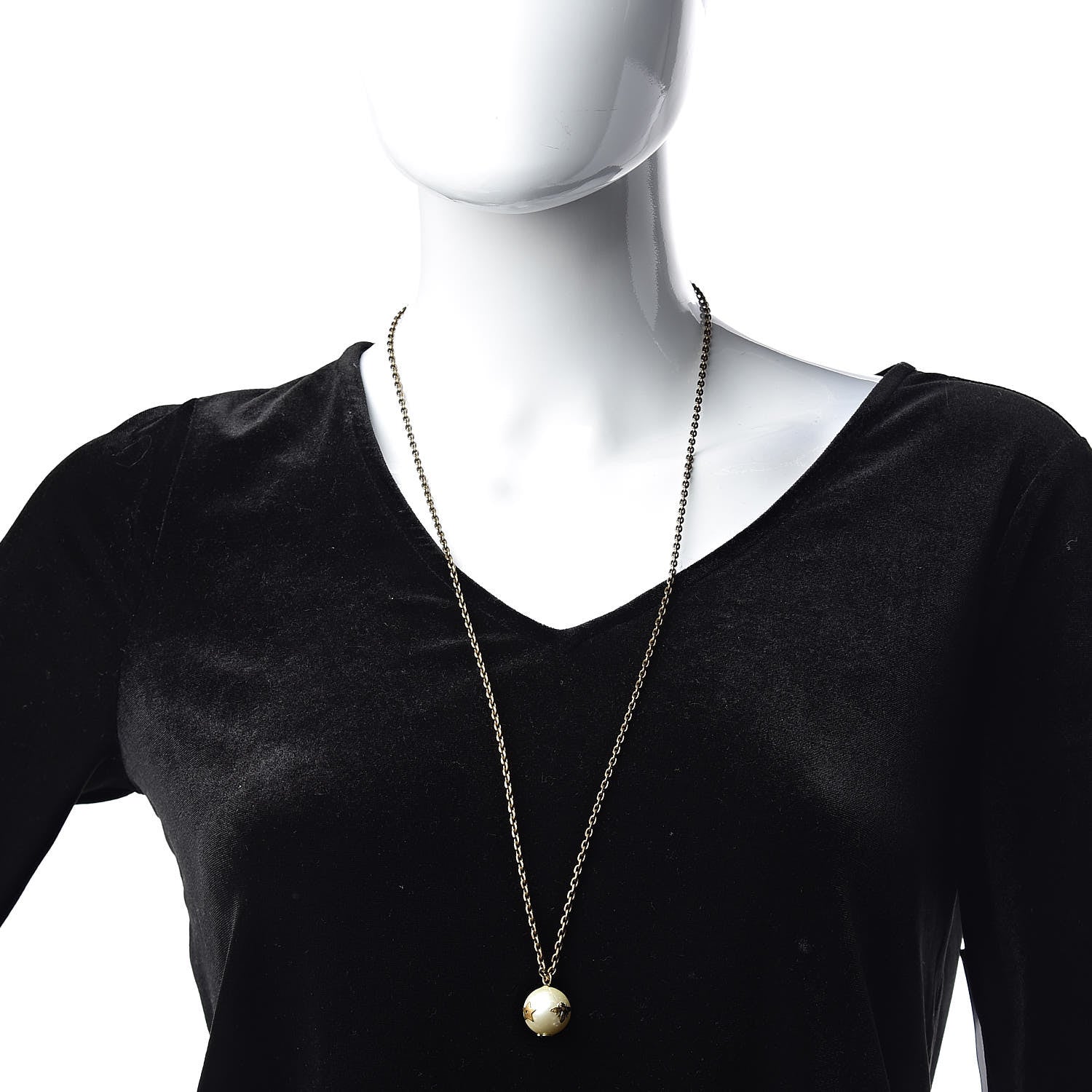 Christian Dior Pearl Mise En Dior Necklace Gold 2 of 5