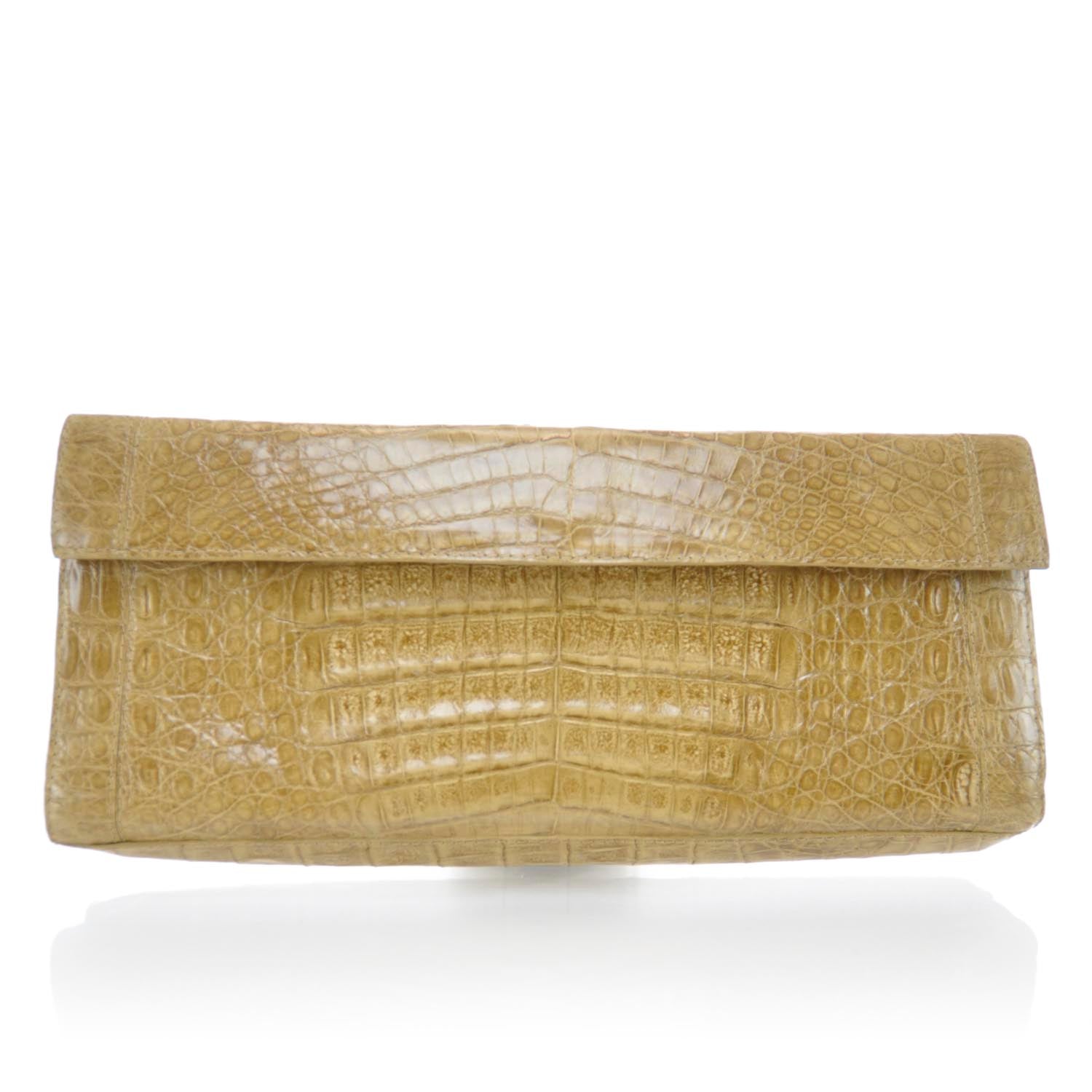 Nancy Gonzalez Crocodile Clutch Brown 1 of 11