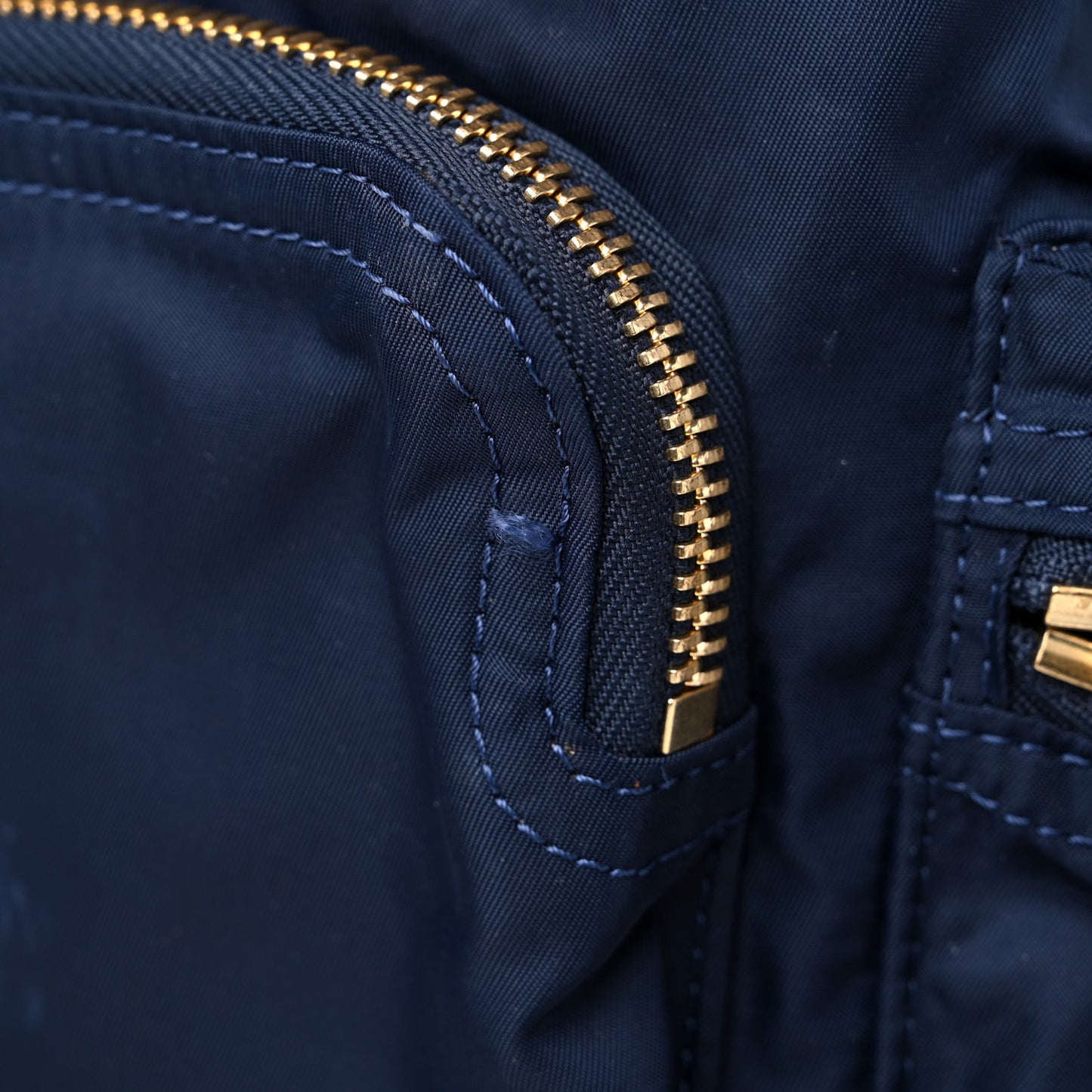 Nylon Medium Rucksack Backpack Ink Blue