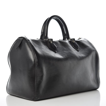 Louis Vuitton Epi Speedy 35 Black 3 of 30