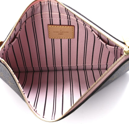 Louis Vuitton Monogram Neverfull MM GM Pochette Rose Ballerine 5 of 11