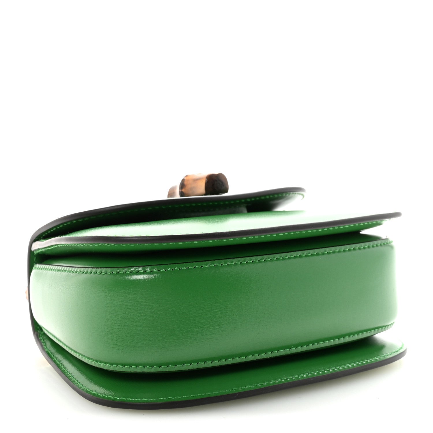 Gucci Boarded Dyana Lux Calfskin Web Small Bamboo 1947 Top Handle Bag Spring Green 4 of 9