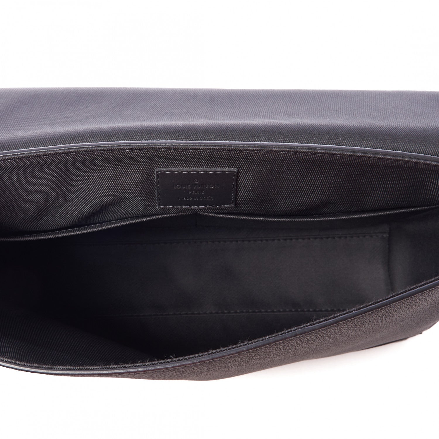 Louis Vuitton Calfskin Aerogram Messenger Black 6 of 7