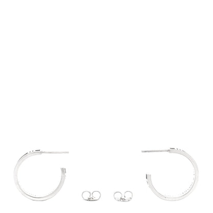 Tiffany Sterling Silver Atlas Hoop Earrings 3 of 5