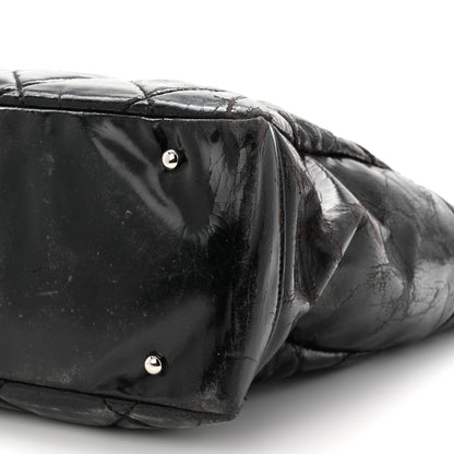 Chanel Vinyl Quilted Large Paris Biarritz Tote Black 10 of 14