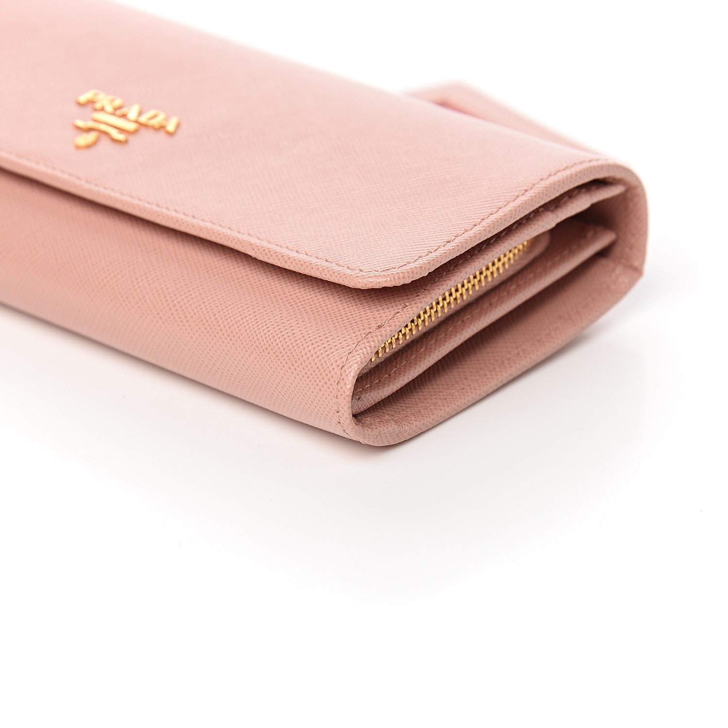 Prada Saffiano Metal Continental Flap Wallet Orchidea 8 of 10
