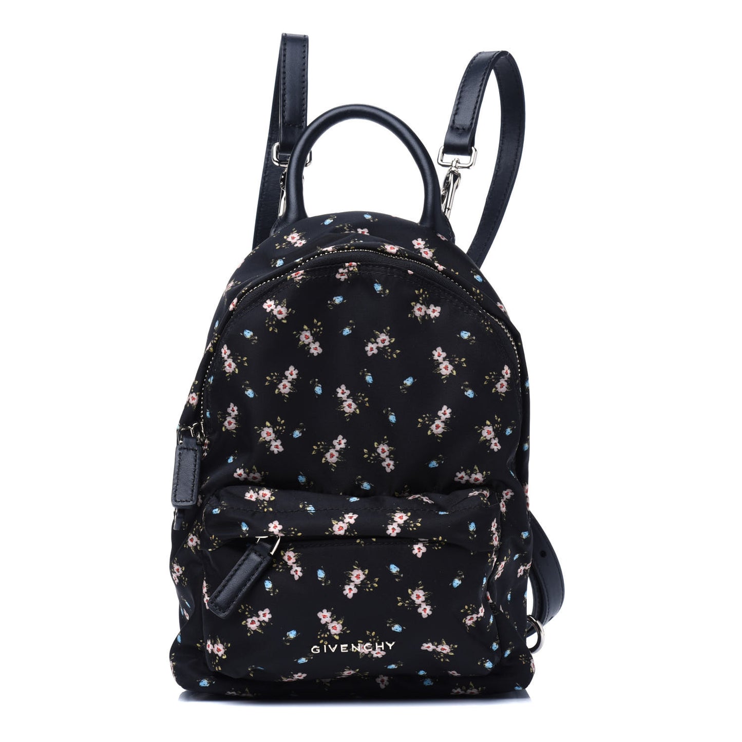 Tech Twill Nylon Hibiscus Print Nano Backpack Multicolor