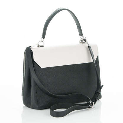Louis Vuitton Calfskin Mechanical Flowers Lockme II Black White 3 of 6