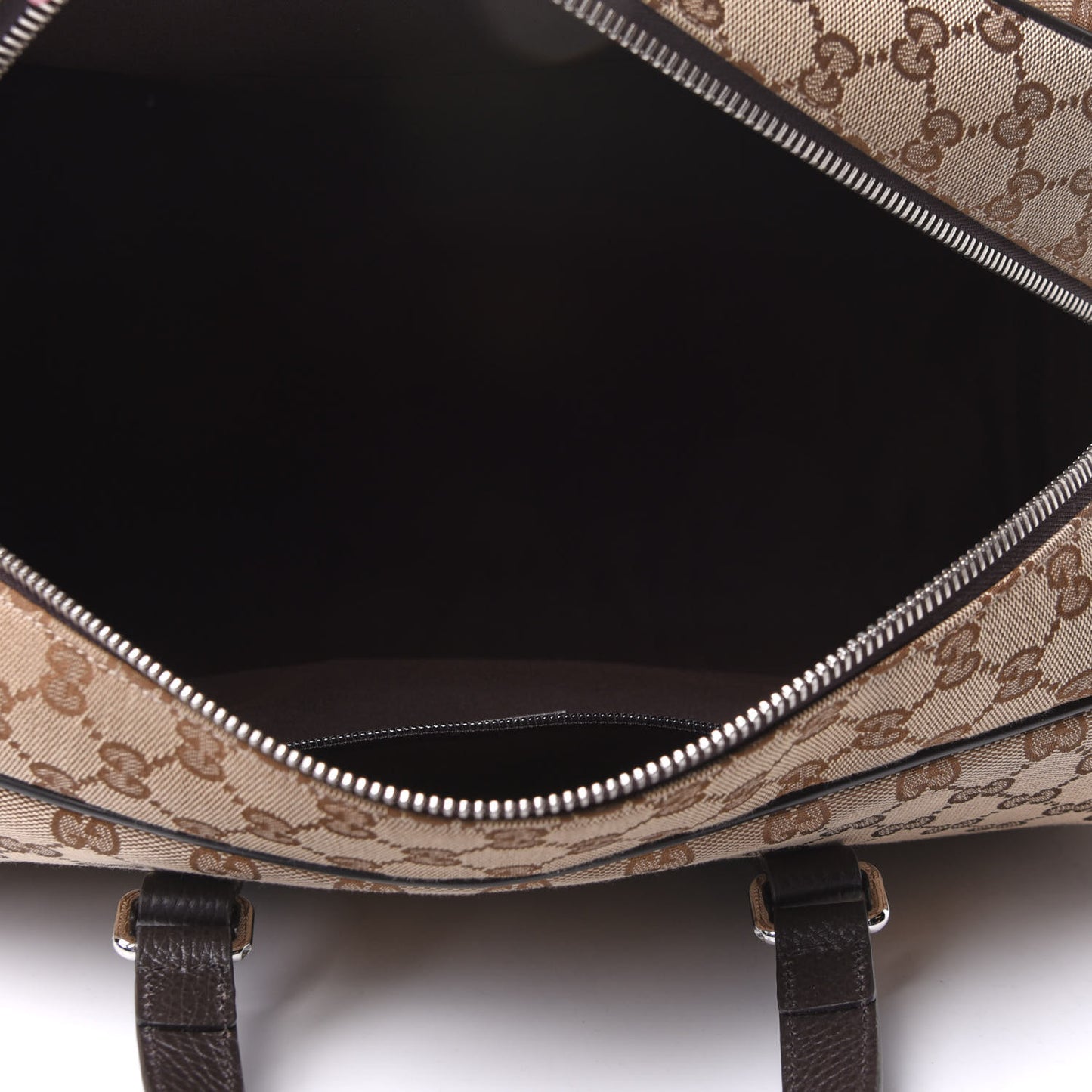 Monogram Dollar Calfskin Boston Duffle Bag Beige Ebony Testa di Moro Marrone Scuro