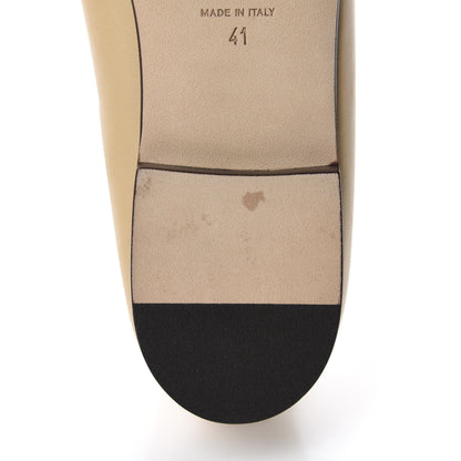 Chanel Lambskin Cap Toe CC Ballerina Flats 41 Beige Black 10 of 11