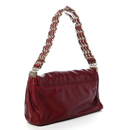 Chanel Calfskin Small Rock and Chain Flap Dark Red 3 of 9