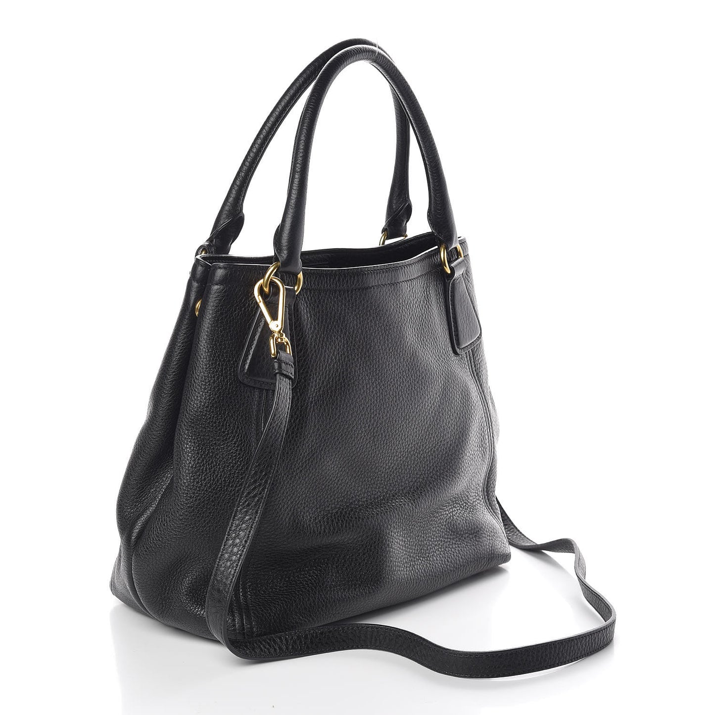 Vitello Daino Tote Black