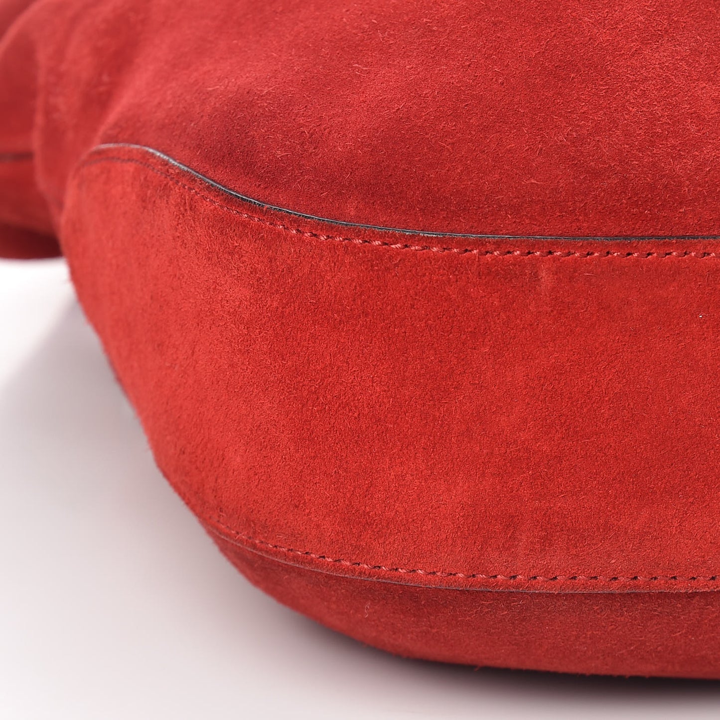 Soft Suede Web Large Jackie Hobo Red
