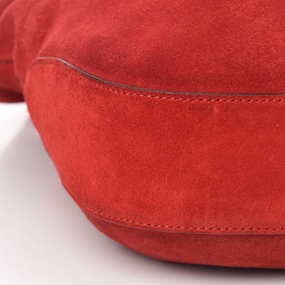 Gucci Soft Suede Web Large Jackie Hobo Red 11 of 19