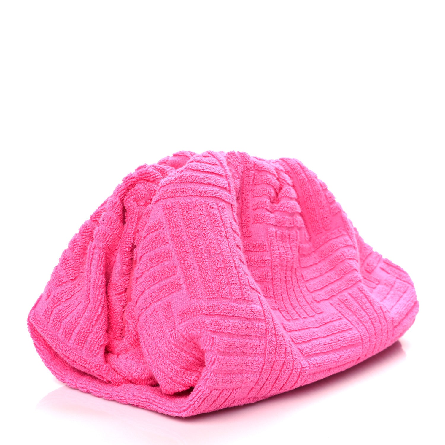 Bottega Veneta Sponge Fabric The Pouch Clutch Bonbon 3 of 10