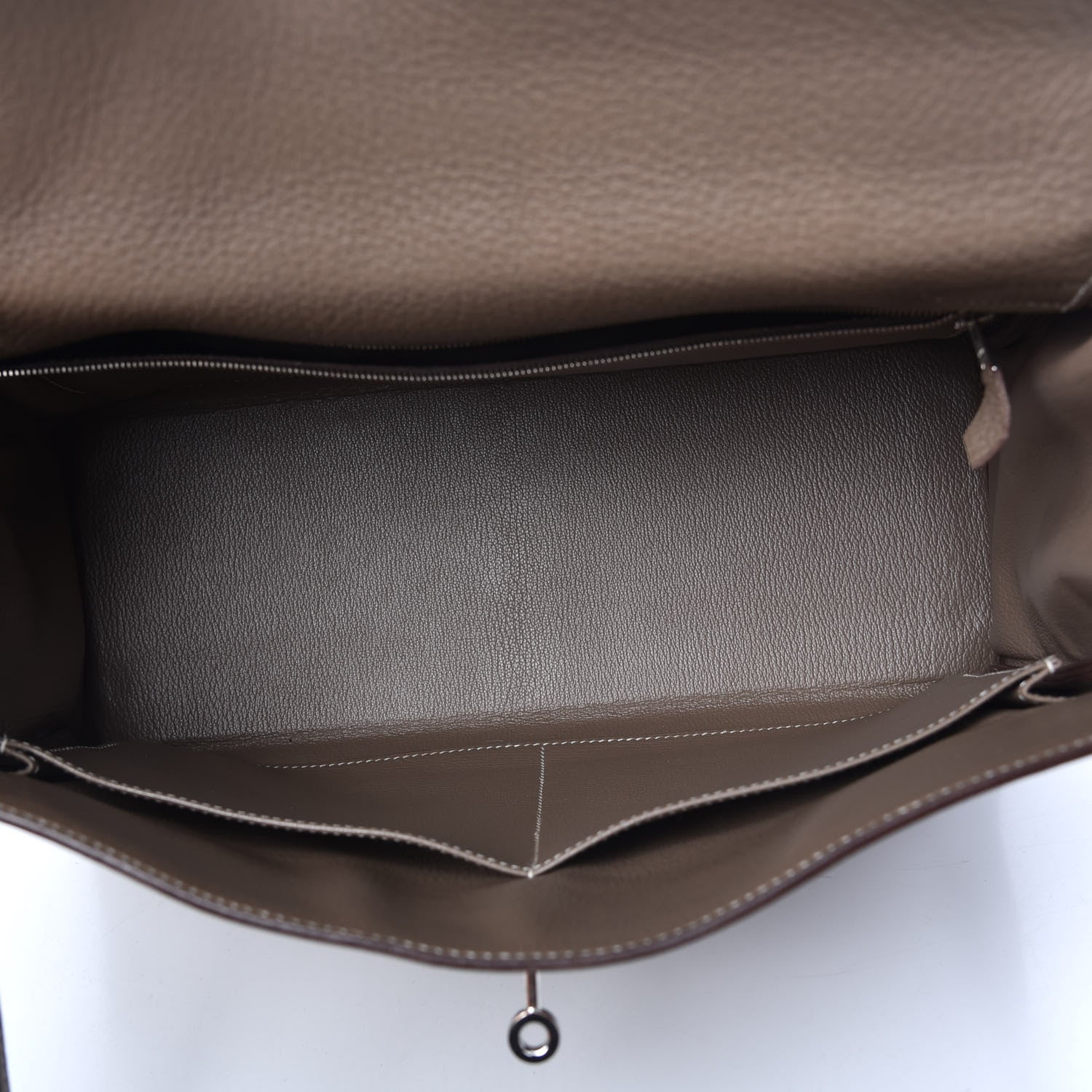 Hermes Togo Kelly Retourne 35 Etoupe 5 of 11