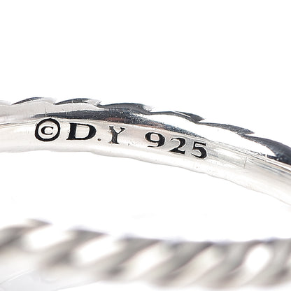 David Yurman Sterling Silver Prasiolite 10mm Cable Classics Ring 53 6.5 5 of 5