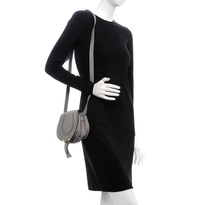 Chloe Calfskin Mini Marcie Round Crossbody Bag Cashmere Grey 2 of 8