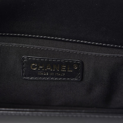Chanel Lambskin Quilted Medium Boy Flap Black 6 of 11