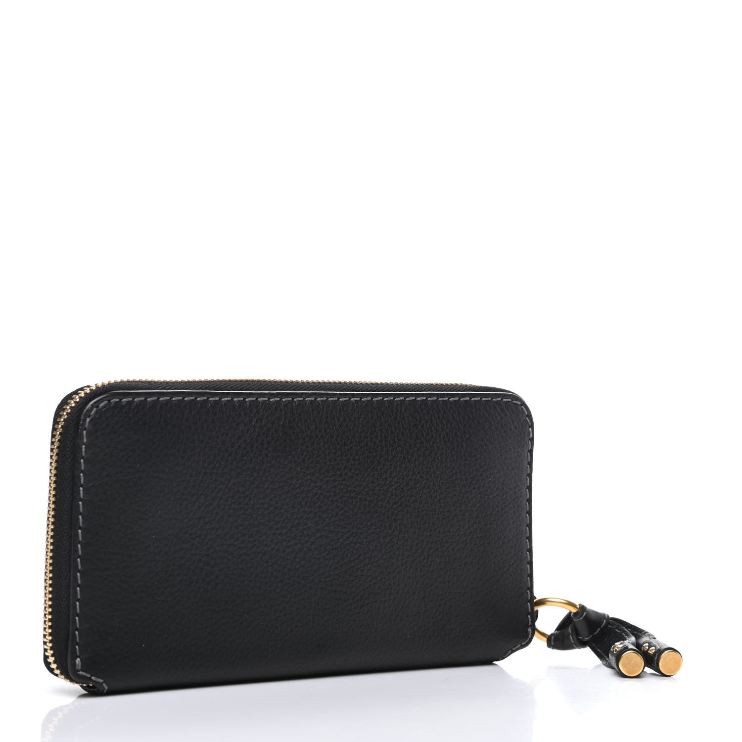 Chloe Grained Calfskin Marcie Long Zip Around Wallet Black 3 of 7