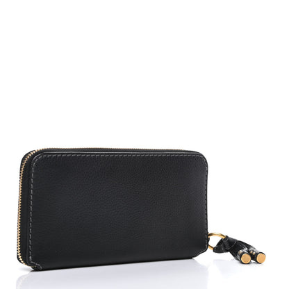 Chloe Grained Calfskin Marcie Long Zip Around Wallet Black 3 of 7