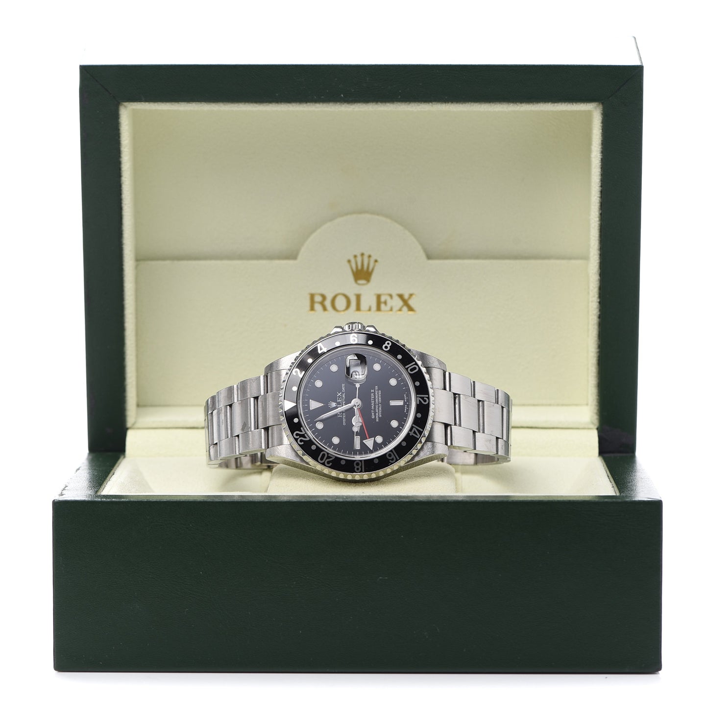 Stainless Steel 40mm Oyster Perpetual Date GMT Master II Watch Black 16710