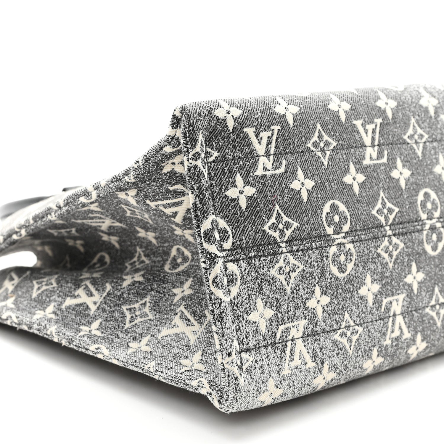 Louis Vuitton Monogram Jacquard Denim Onthego MM Black 8 of 10