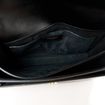 Saint Laurent Calfskin Large Monogram Sunset Black 5 of 11