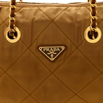 Prada Nylon Tessuto Impuntu Quilted Shoulder Bag Corinto 7 of 9