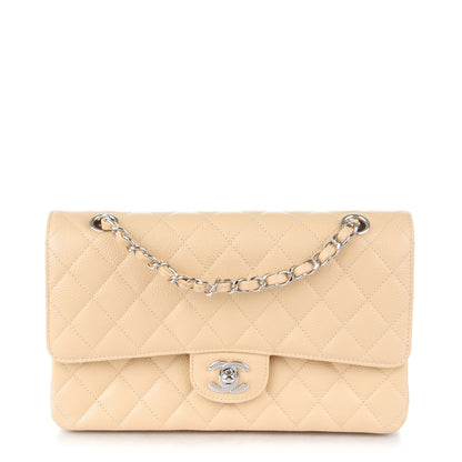 Chanel Caviar Quilted Medium Double Flap Beige Clair 1 of 8