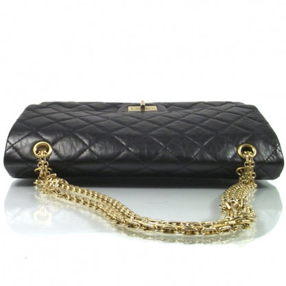 Chanel Matte Leather 2.55 REISSUE JUMBO 227 Flap Black 3 of 9