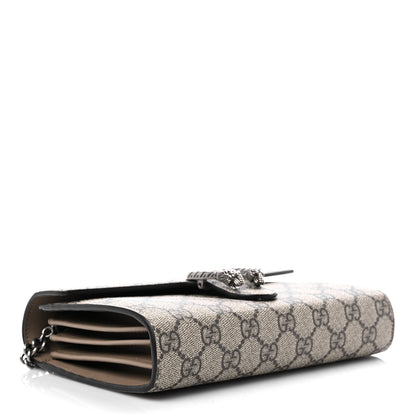 Gucci GG Supreme Monogram Mini Dionysus Chain Wallet Beige Taupe 4 of 9
